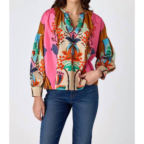 CROSBY BY MOLLIE BURCH Tops - NEW CROSBY BY MOLLIE BURCH bryleigh top in art nouveau